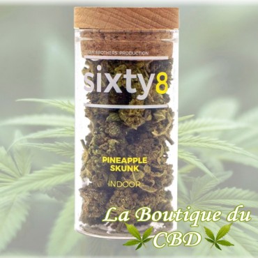 Fleur de CBD Pineapple skunk Variété Indoor