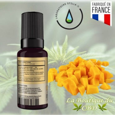 CBD E-LIQUIDE 500MG - 5% CBD MANGO - La Boutique du CBD®