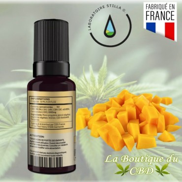 CBD E-LIQUIDE 1000MG - 10% CBD MANGO - La Boutique du CBD®