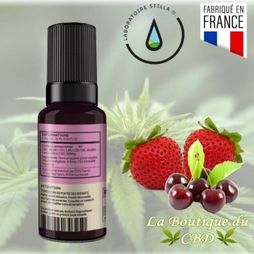 CBD E-LIQUIDE 500MG - 5% CBD FRUITS ROUGES - La Boutique du CBD®