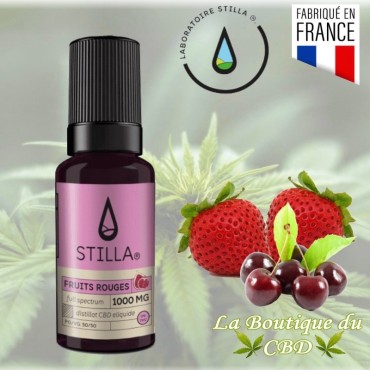 E-LIQUIDE 1000MG - 10% CBD FRUITS ROUGES - La Boutique du CBD®