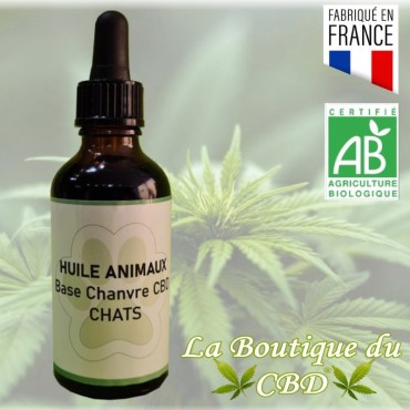 HUILE CBD POUR ANIMAUX 50ml - LA BOUTIQUE DU CBD®