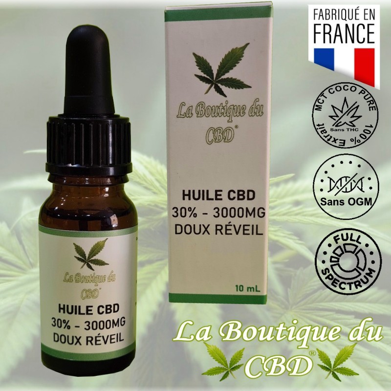 HUILE CBD 30% DOUX REVEIL - LA BOUTIQUE DU CBD® HUILE CBD 30% DOUX REVEIL - LA BOUTIQUE DU CBD®