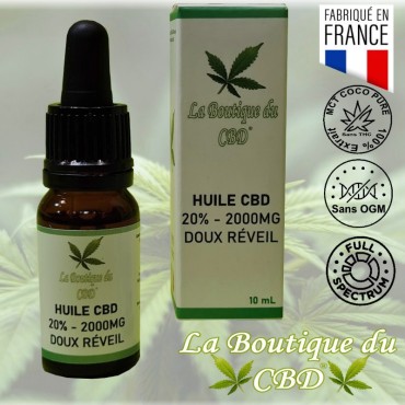HUILE CBD 20% DOUX REVEIL - LA BOUTIQUE DU CBD®