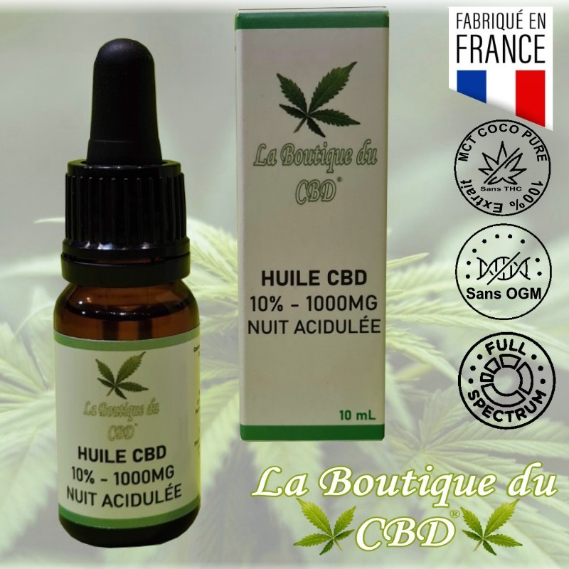 HUILE CBD 10% NUIT ACIDULÉE - LA BOUTIQUE DU CBD® HUILE CBD 10% NUIT ACIDULÉE - LA BOUTIQUE DU CBD®