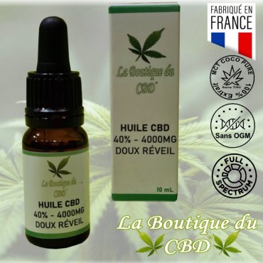 HUILE CBD 40% DOUX REVEIL - LA BOUTIQUE DU CBD®