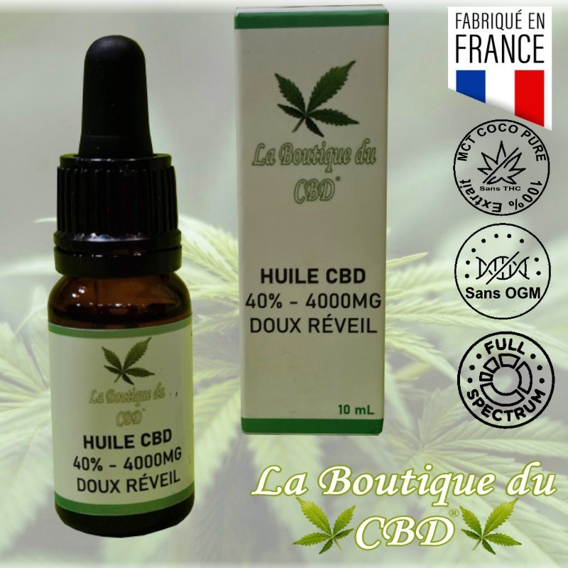 HUILE CBD 40% DOUX REVEIL - LA BOUTIQUE DU CBD® HUILE CBD 40% DOUX REVEIL - LA BOUTIQUE DU CBD®