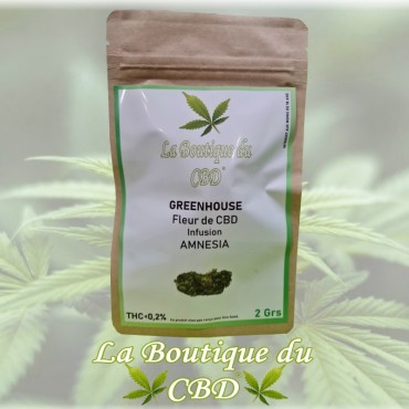 FLEUR DE CBD 2 GRS AMNESIA GREENHOUSE - LA BOUTIQUE DU CBD®