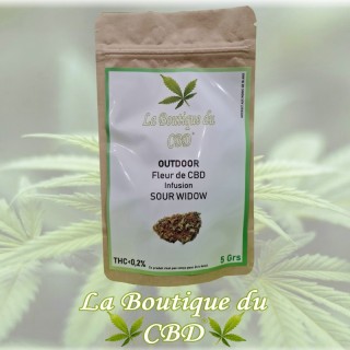 FLEUR DE CBD 5GRS SOUR WIDOW OUTDOOR - LA BOUTIQUE DU CBD®