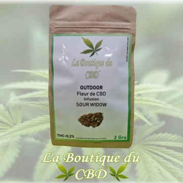 FLEUR DE CBD 2GRS SOUR WIDOW OUTDOOR - LA BOUTIQUE DU CBD®