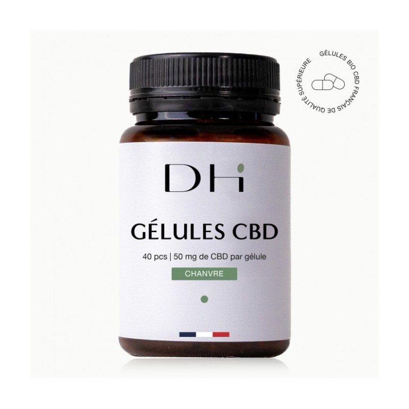 GÉLULES CBD HUILE DE CHANVRE 50MG