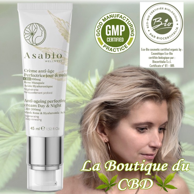 COMESTIQUES CBD SAINT-ANGEL 63
 - Crème CBD anti-âge perfectrice jour et nuit SAINT-ANGEL 63
