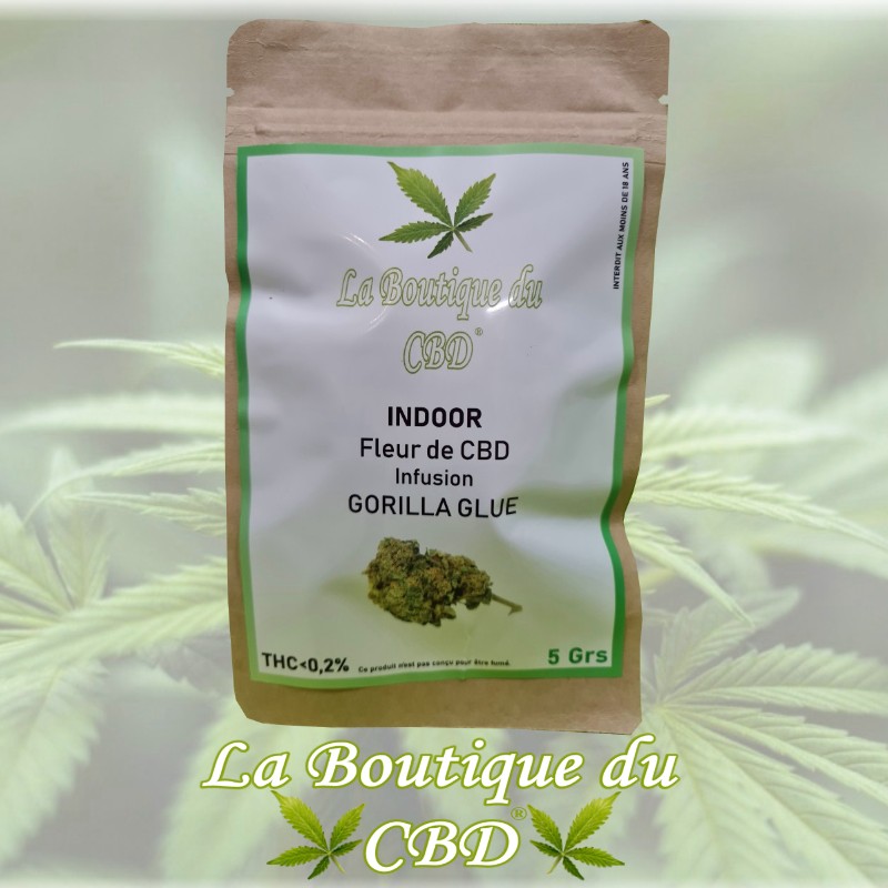 FLEUR DE CBD LA RENAUDIE 63
 5 GRS Gorilla Glue INDOOR