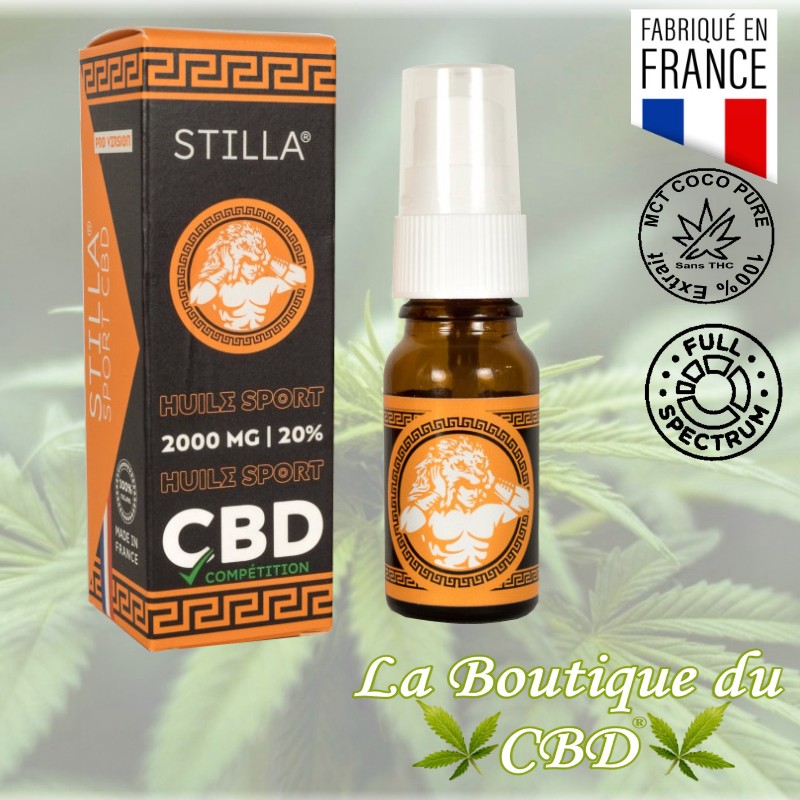 CBD POUR SPORTIFS HUILE MCT COCO 20% - 2000MG CBD